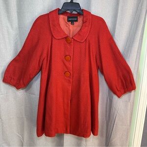 JohnPaulRichard Red Pea Coat
